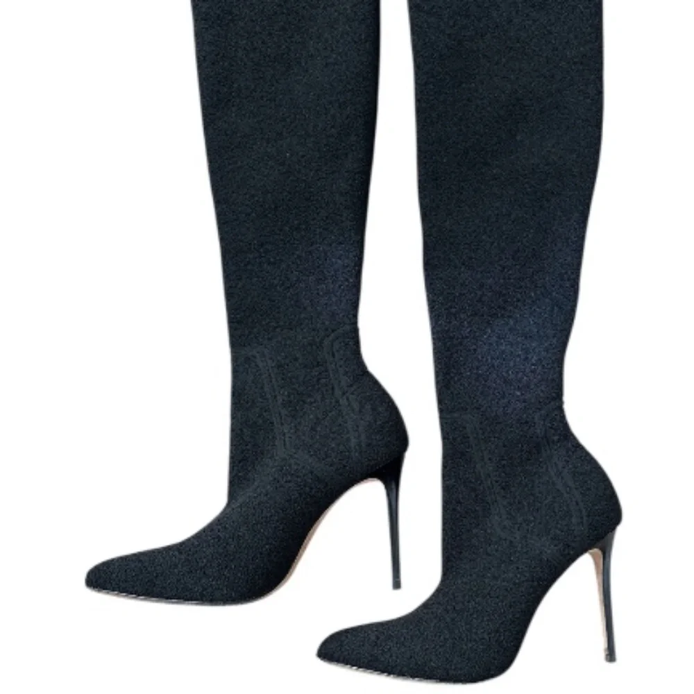 PAIGE Jessamine Over the Knee Stretch Knit Boot | Size 6.5 - Picture 3 of 11